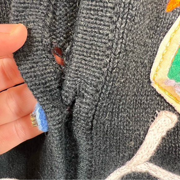 Vtg. Quacker Factory Christmas Cardigan Sweater 3X Knit 3D Embroidered Bauble - Picture 12 of 12